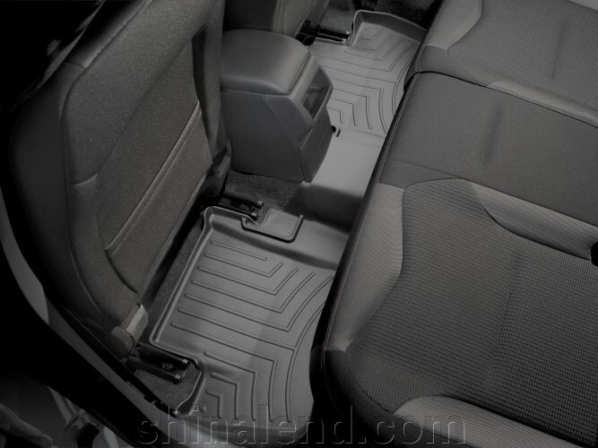 Килимки в салон Citroën C4 II (дорестайл) 2010 - 2016 з 2009 - чорні WeatherTech - другий ряд від компанії ШінаЛенд - Оплата Частинами - фото 1