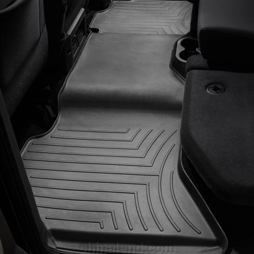 Килимки в салон Dodge Ram 1500 IV (Crew Cab) 2009 - 2018 з 2007 - чорні WeatherTech - другий ряд від компанії ШінаЛенд - Оплата Частинами - фото 1