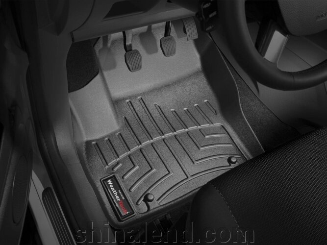 Килимки в салон Ford Kuga I 2008 - 2012 з 2008 - чорні WeatherTech - передній ряд від компанії ШінаЛенд - Оплата Частинами - фото 1