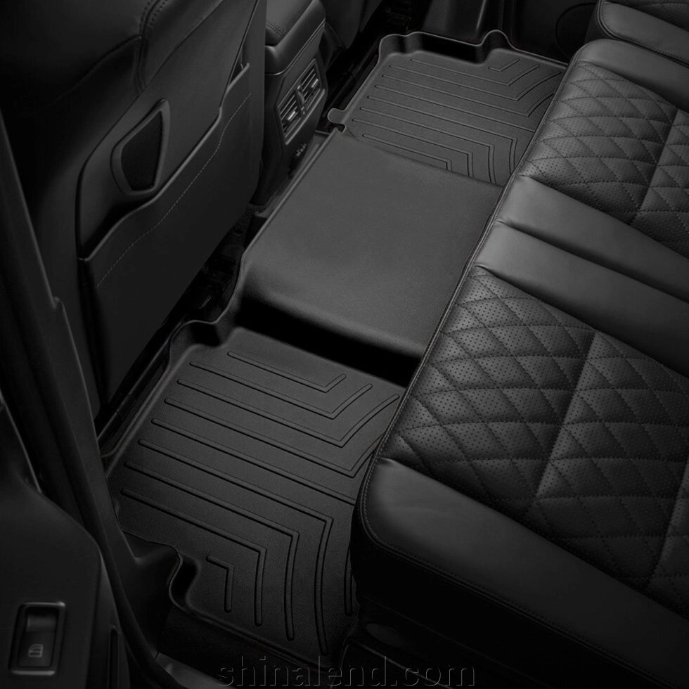 Килимки в салон Ford Transit Connect II 2013 - з 2013 - чорні WeatherTech - другий ряд від компанії ШінаЛенд - Оплата Частинами - фото 1