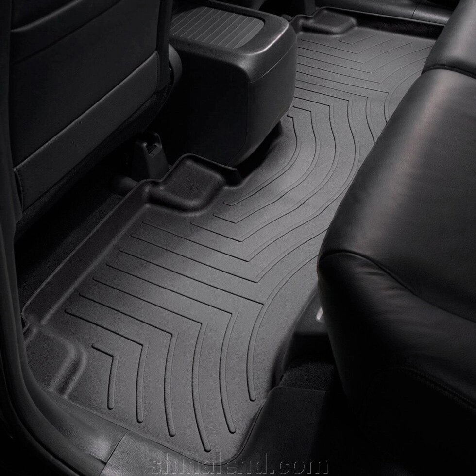 Килимки в салон Honda CR-V III (рестайлінг) 2009 - 2012 з 2006 - чорні WeatherTech - другий ряд від компанії ШінаЛенд - Оплата Частинами - фото 1