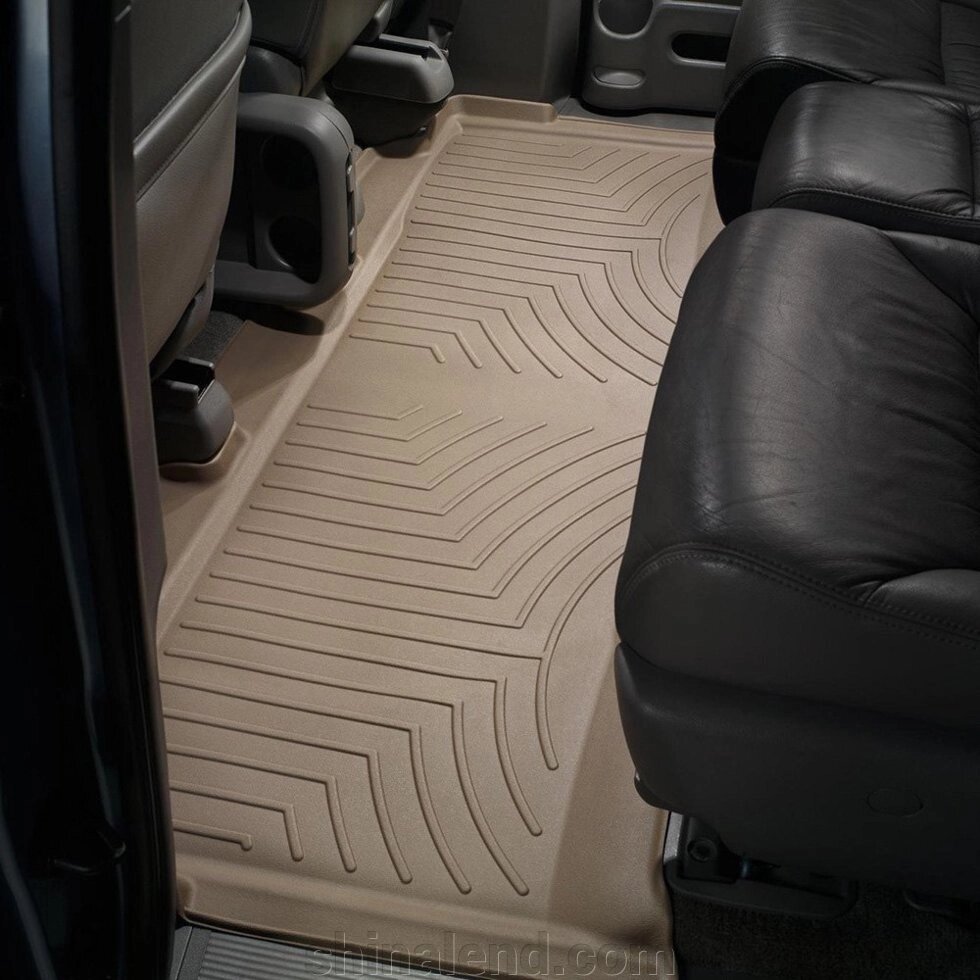 Килимки в салон Honda Odyssey III 2005 - 2010 з 2004 - 2010, бежеві WeatherTech - другий ряд від компанії ШінаЛенд - Оплата Частинами - фото 1