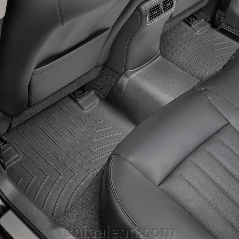 Килимки в салон Infiniti QX50 I (II рестайлінг) 2014 - 2018 з 2013 - чорні WeatherTech - другий ряд від компанії ШінаЛенд - Оплата Частинами - фото 1