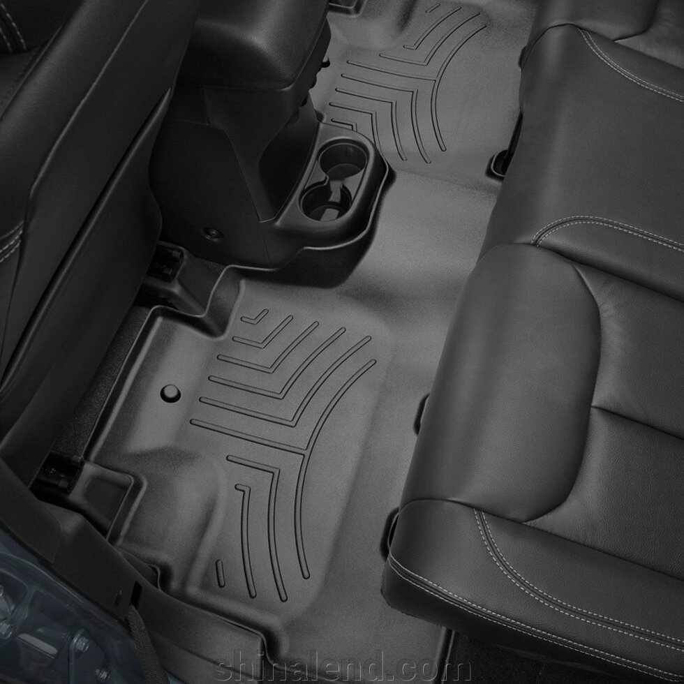 Килимки в салон Jeep Wrangler III (JK) (рестайлінг) 2013 - 2017 з 2007 - чорні WeatherTech - другий ряд від компанії ШінаЛенд - Оплата Частинами - фото 1