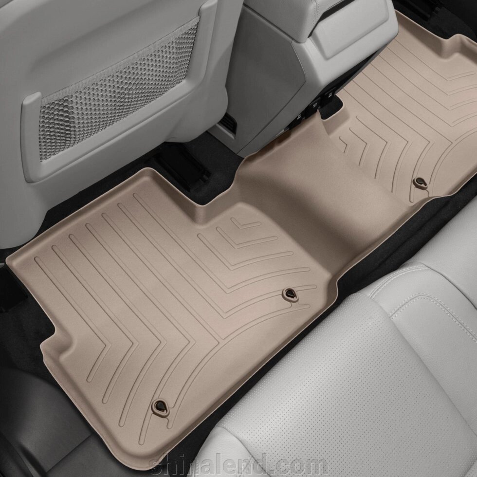 Килимки в салон Land Rover Discovery Sport (L550) 2014 - з 2014 - бежеві WeatherTech - другий ряд від компанії ШінаЛенд - Оплата Частинами - фото 1