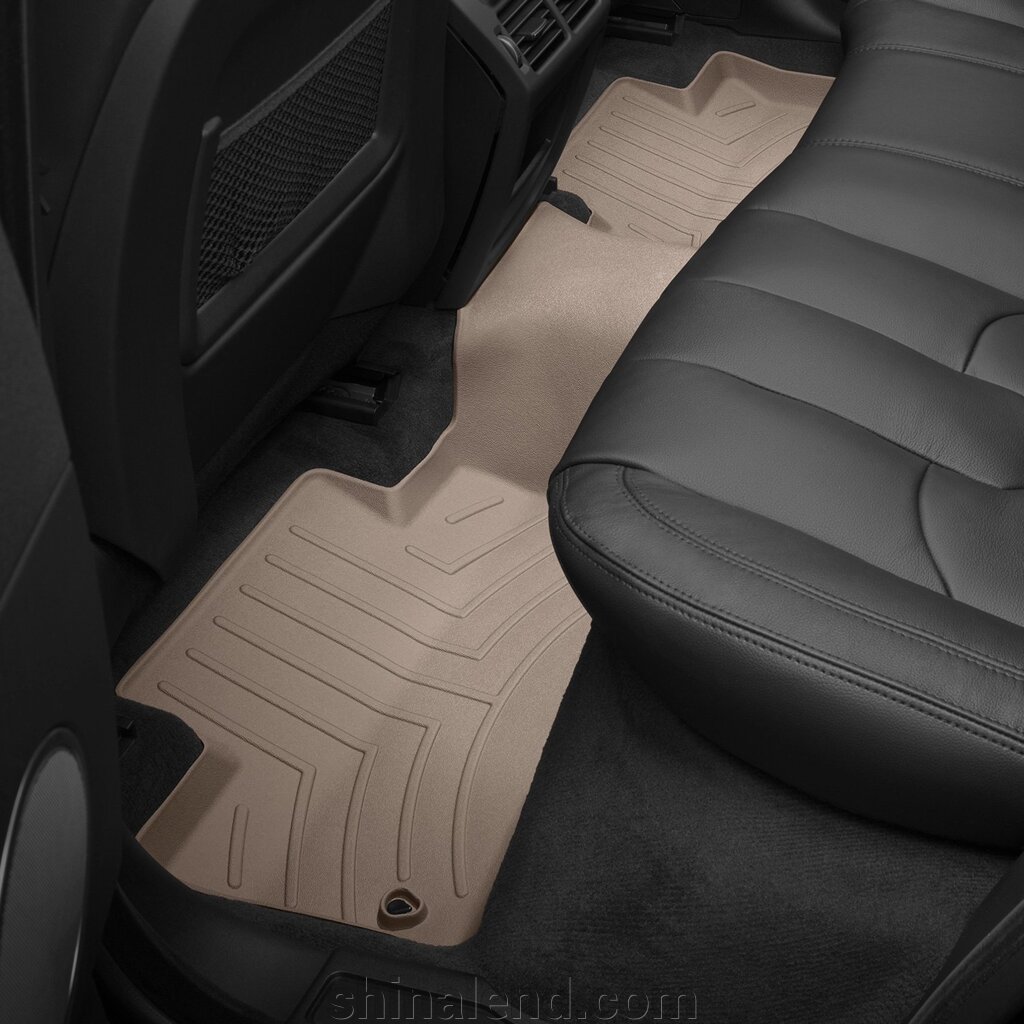 Килимки в салон Land Rover Range Rover Evoque I (рестайлінг) 2015 - 2018 з 2011 - бежеві WeatherTech - другий ряд від компанії ШінаЛенд - Оплата Частинами - фото 1