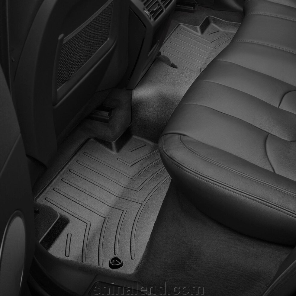 Килимки в салон Land Rover Range Rover Evoque I (рестайлінг) 2015 - 2018 з 2011 - чорні WeatherTech - другий ряд від компанії ШінаЛенд - Оплата Частинами - фото 1