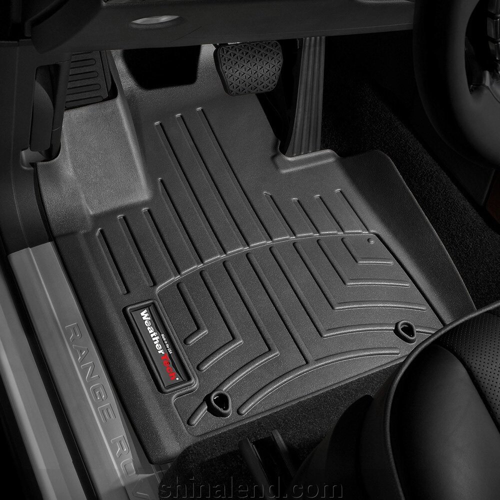 Килимки в салон Land Rover Range Rover III (L322) (II рестайлінг) 2011 - 2012 з 2002 - 2012, чорні WeatherTech - від компанії ШінаЛенд - Оплата Частинами - фото 1