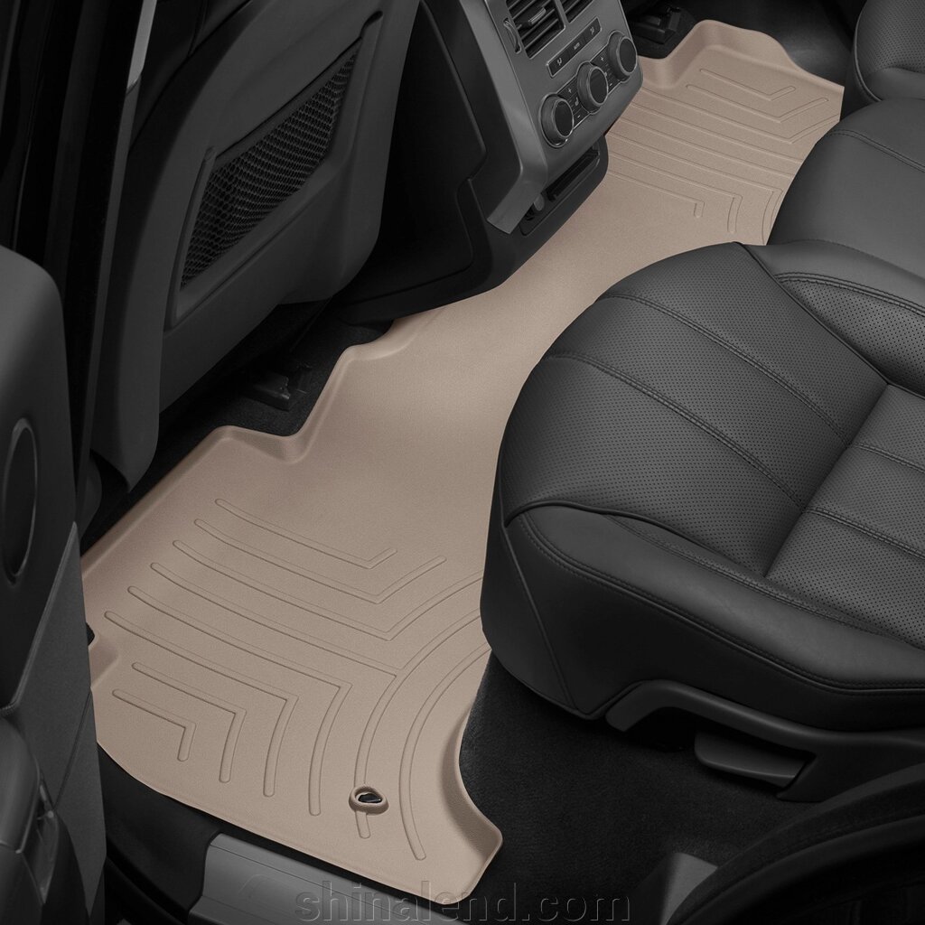 Килимки в салон Land Rover Range Rover Sport II (L494) 2013 - з 2013 - бежеві WeatherTech - другий ряд від компанії ШінаЛенд - Оплата Частинами - фото 1