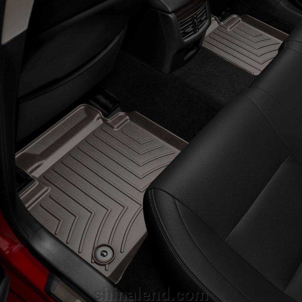 Килимки в салон Lexus GS IV (L10) (AWD) 2012 - 2019 з 2011 - какао WeatherTech - другий ряд від компанії ШінаЛенд - Оплата Частинами - фото 1