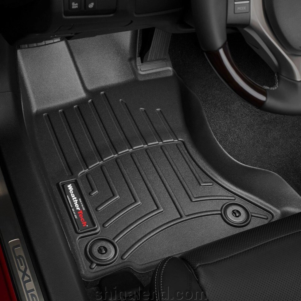 Килимки в салон Lexus GS IV (L10) (AWD) 2012 - 2019 з 2011 - какао WeatherTech - передній ряд від компанії ШінаЛенд - Оплата Частинами - фото 1