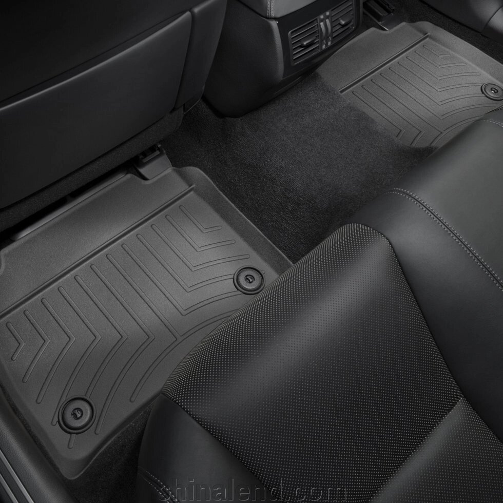 Килимки в салон Lexus LS IV (XF40) (рестайлінг) (коротка база) 2013 - 2017 з 2006 - чорні WeatherTech - другий ряд від компанії ШінаЛенд - Оплата Частинами - фото 1