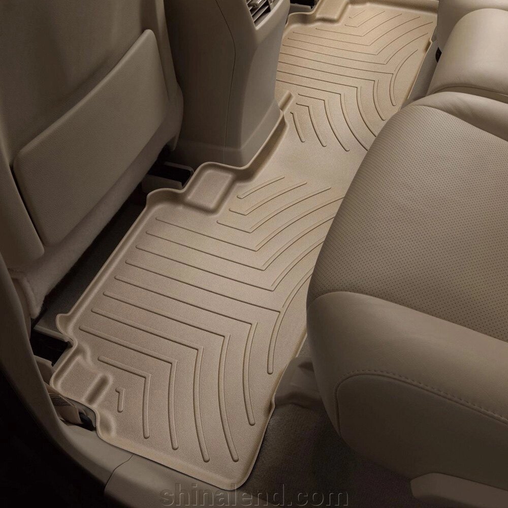 Килимки в салон Lexus RX III (AL10) 2009 - 2015 з 2008 - 2015, бежеві WeatherTech - другий ряд від компанії ШінаЛенд - Оплата Частинами - фото 1