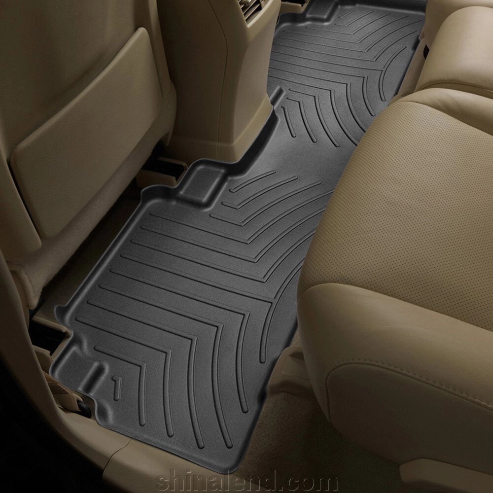 Килимки в салон Lexus RX III (AL10) 2009 - 2015 з 2008 - 2015, чорні WeatherTech - другий ряд від компанії ШінаЛенд - Оплата Частинами - фото 1