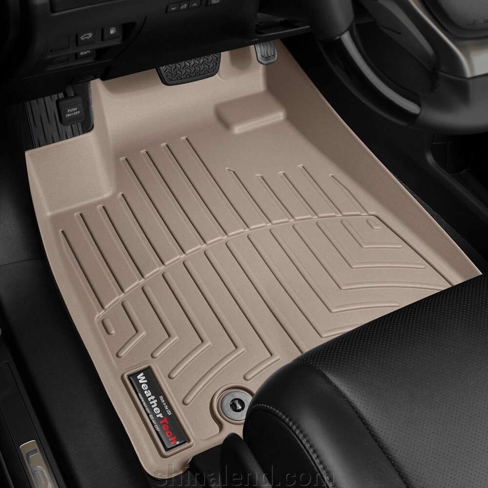 Килимки в салон Lexus RX III (AL10) (рестайлінг) 2013 - 2015 з 2008 - 2015, бежеві WeatherTech - передній ряд від компанії ШінаЛенд - Оплата Частинами - фото 1