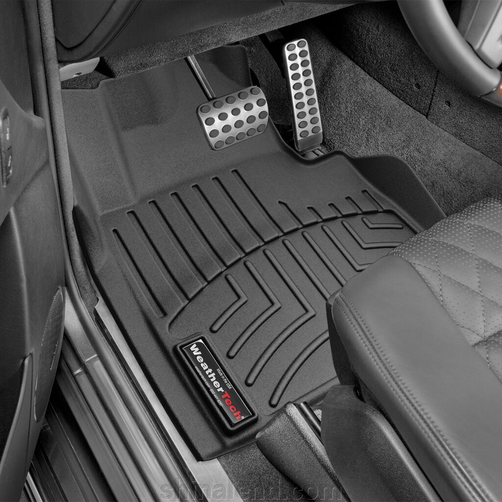 Килимки в салон Mercedes-Benz G-Class II 2013 - 2018 з 1989 - чорні WeatherTech - передній ряд від компанії ШінаЛенд - Оплата Частинами - фото 1