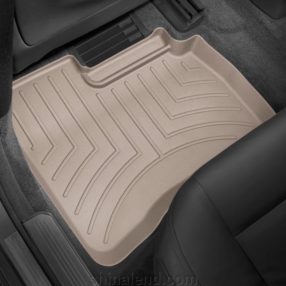 Килимки в салон Mercedes-Benz S-class (W221) (коротка база) 2005 - 2013 з 2005 - 2013, бежеві WeatherTech - другий ряд від компанії ШінаЛенд - Оплата Частинами - фото 1