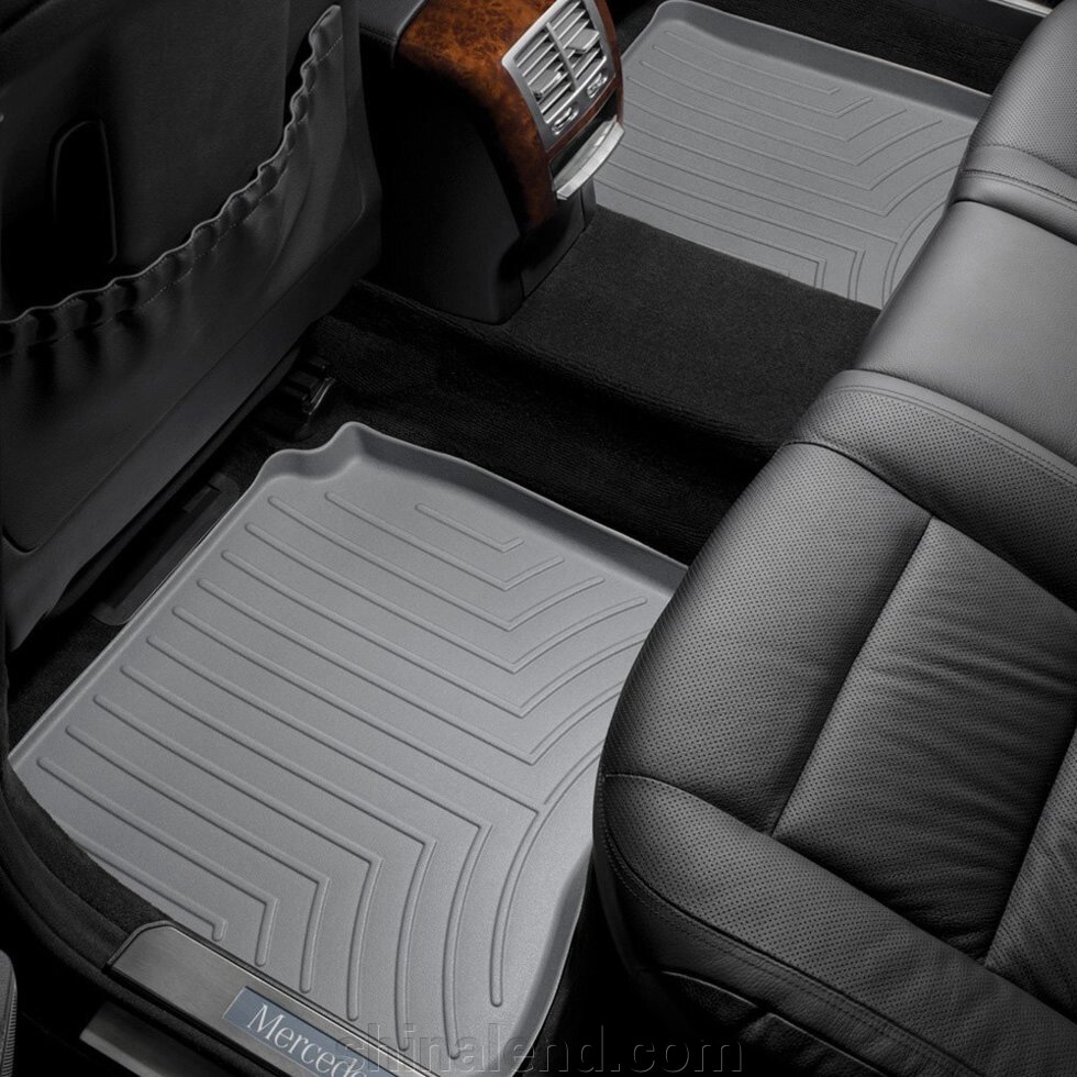 Килимки в салон Mercedes-Benz S-class (W221) (long) 2005 - 2013 з 2005 - 2013, сірі WeatherTech - другий ряд від компанії ШінаЛенд - Оплата Частинами - фото 1