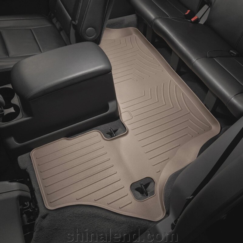 Килимки в салон Nissan Armada I 2003 - 2016 / Infiniti QX56 II 2003 - 2010 з 2003 - 2015, бежеві WeatherTech - третій від компанії ШінаЛенд - Оплата Частинами - фото 1