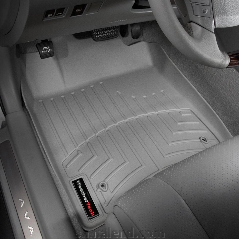 Килимки в салон Toyota Avalon III (XX30) 2005 - 2012 з 2005 - 2012, сірі WeatherTech - передній ряд від компанії ШінаЛенд - Оплата Частинами - фото 1