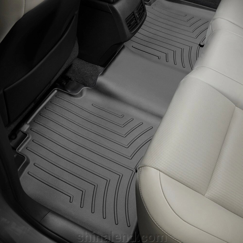 Килимки в салон Toyota ES VI 2013 - 2018 / Toyota Avalon IV (XX40) 2013 - з 2012 - чорні WeatherTech - другий ряд від компанії ШінаЛенд - Оплата Частинами - фото 1