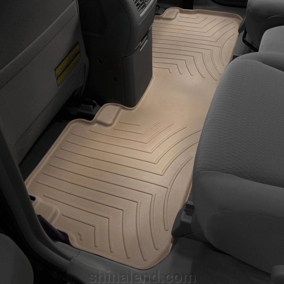 Килимки в салон Toyota Highlander II (U4) 2007 - 2013 з 2007 - бежеві WeatherTech - другий ряд від компанії ШінаЛенд - Оплата Частинами - фото 1