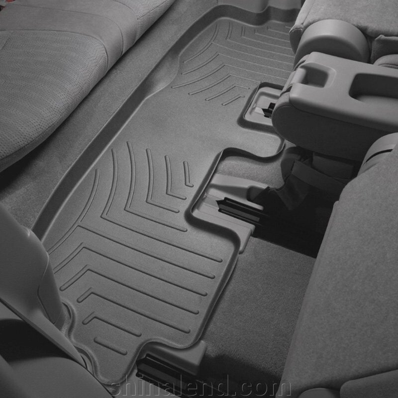 Килимки в салон Toyota Highlander II (U4) 2007 - 2013 з 2007 - чорні WeatherTech - третій ряд від компанії ШінаЛенд - Оплата Частинами - фото 1