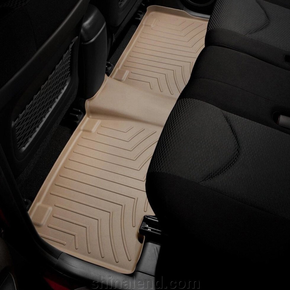 Килимки в салон Toyota RAV4 III (дорестайл) (USA, long) 2005 - 2012 з 2005 - бежеві WeatherTech - другий ряд від компанії ШінаЛенд - Оплата Частинами - фото 1