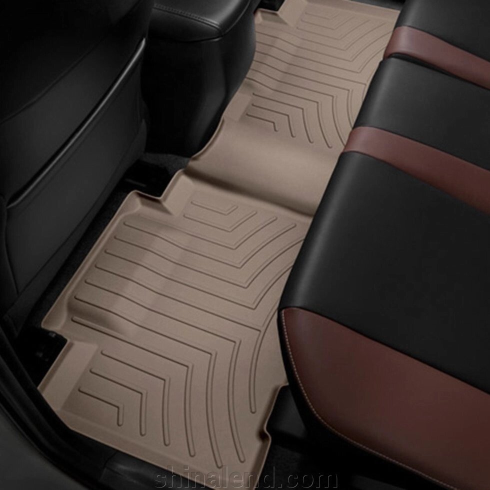 Килимки в салон Toyota RAV4 IV 2012 - 2019 з 2012 - бежеві WeatherTech - другий ряд від компанії ШінаЛенд - Оплата Частинами - фото 1