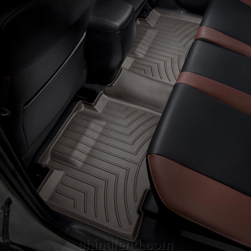 Килимки в салон Toyota RAV4 IV 2012 - 2019 з 2012 - какао WeatherTech - другий ряд від компанії ШінаЛенд - Оплата Частинами - фото 1