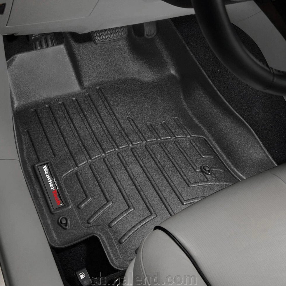 Килимки в салон Toyota Venza ( кристайл ) 2009 - 2011 з 2008 - чорні WeatherTech - передній ряд від компанії ШінаЛенд - Оплата Частинами - фото 1