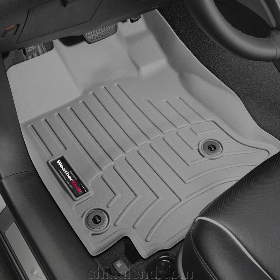 Килимки в салон Toyota Venza (рестайлінг) 2012 - з 2008 - сірі WeatherTech - передній ряд від компанії ШінаЛенд - Оплата Частинами - фото 1