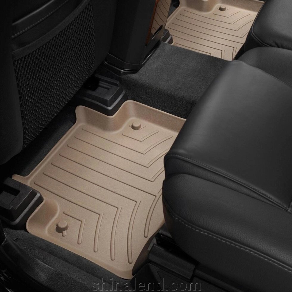 Килимки в салон Volvo XC90 I 2002 - 2014 з 2002 - 2014, бежеві WeatherTech - другий ряд від компанії ШінаЛенд - Оплата Частинами - фото 1