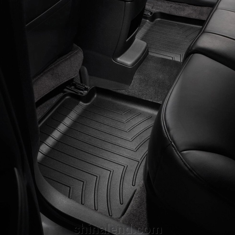 Килимки в салон Volvo XC90 II (Hybrid) 2015 - з 2014 - чорні WeatherTech - другий ряд від компанії ШінаЛенд - Оплата Частинами - фото 1