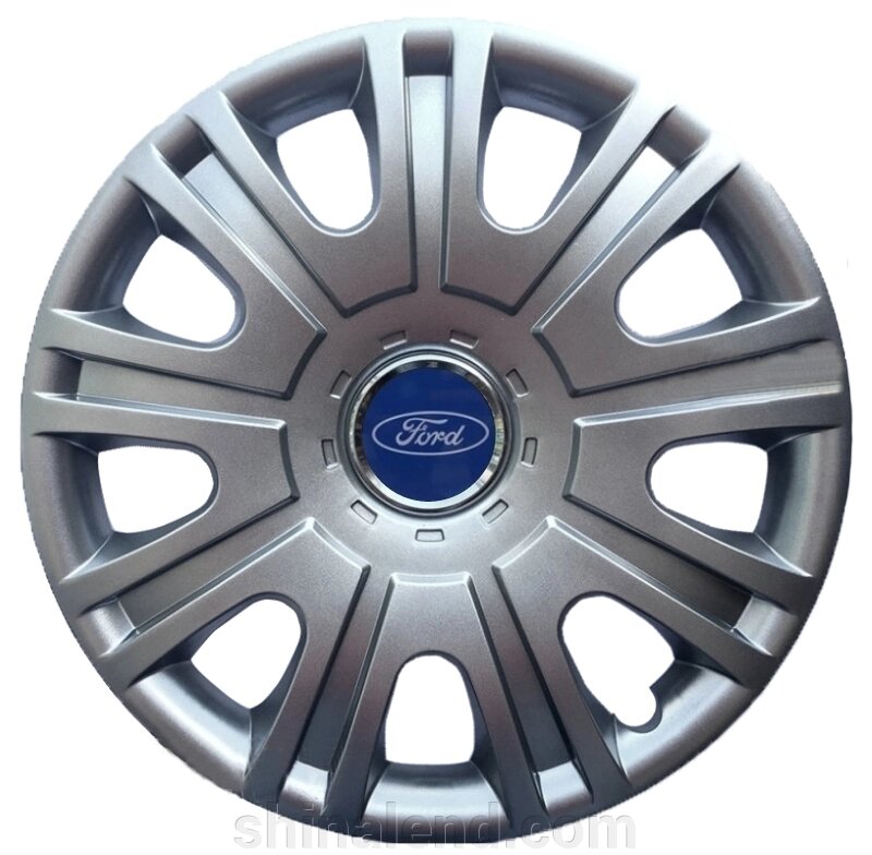 Ковпаки R15 Ford срібло - (SJS 319) - комплект ( 4 шт. ) від компанії ШінаЛенд - Оплата Частинами - фото 1