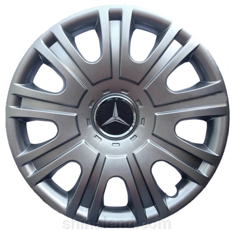 Ковпаки R15 Mercedes-Benz срібло - (SJS 319) - комплект ( 4 шт. ) від компанії ШінаЛенд - Оплата Частинами - фото 1