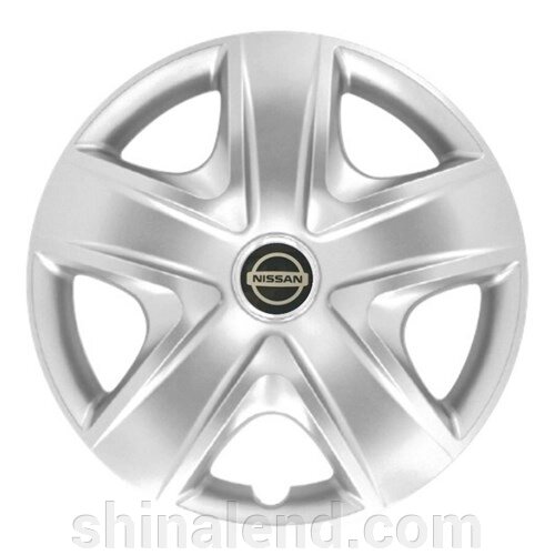 Ковпаки R17 Nissan срібло - (SJS 500) - комплект ( 4 шт. ) від компанії ШінаЛенд - Оплата Частинами - фото 1