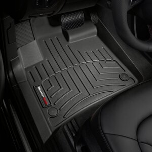 Килимки в салон Audi Q7 I (4L) 2006 - 2015 з 2006 - 2015, чорні WeatherTech - передній ряд