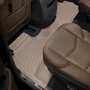 Килимки в салон Cadillac Escalade ESV IV (GMT K2XL) 2015 - з 2014 - бежеві WeatherTech - другий ряд