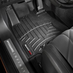 Килимки в салон Infiniti FX II (S51) 2008 - 2016 / QX70 2013 - 2018 з 2008 - чорні WeatherTech - передній ряд