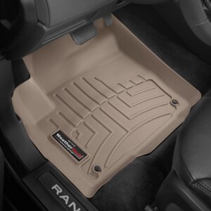 Килимки в салон Land Rover Range Rover Evoque I ( кристайл ) 2011 - 2015 з 2011 - бежеві WeatherTech - передній ряд