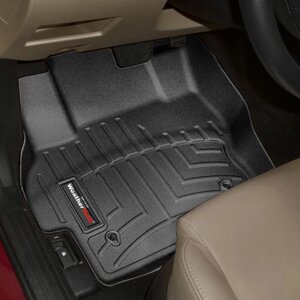 Килимки в салон Mazda 3 (BL) 2009 - 2013 з 2008 - чорні WeatherTech - передній ряд