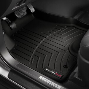 Килимки в салон Mitsubishi Outlander PHEV 2017 - з 2012 - чорні WeatherTech - передній ряд