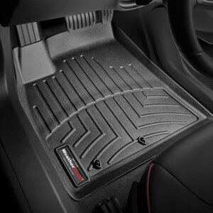 Килимки в салон Tesla Model S ( кристайл ) 2012 - 2016 з 2012 - чорні WeatherTech - передній ряд