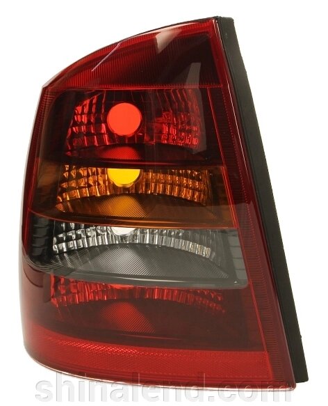 Ліхтар задній Opel Astra G (седан) 1998 - 2009 лівий червоно-димчастий, (Depo fz1530) від компанії ШінаЛенд - Оплата Частинами - фото 1