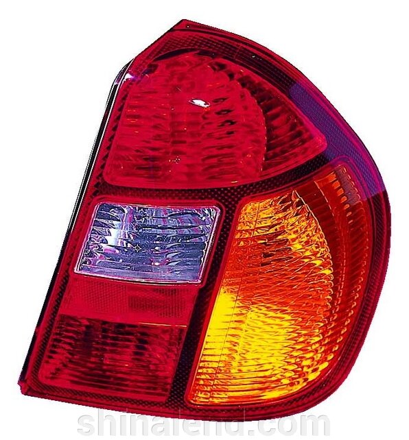 Ліхтар задній Renault Symbol I (1 рестайлінг) 2002 - 2006, правий червоно-жовтий, (Depo fz710) від компанії ШінаЛенд - Оплата Частинами - фото 1