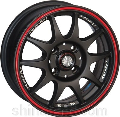 Литі диски Zorat Wheels ZW-346 5,5x13 4x98 ET20 dia58,6 (RLBLK-X/M) ( кт ) — Оплата Частинами від компанії ШінаЛенд - Оплата Частинами - фото 1