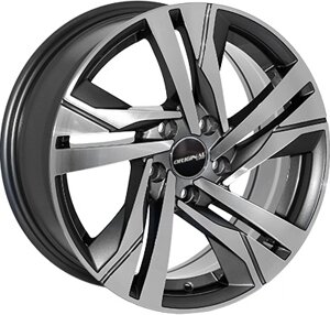 Литі диски Zorat Wheels ZW-BK5543 7x16 5x108 ET45 dia65,1 (GP) Оплата Частинами