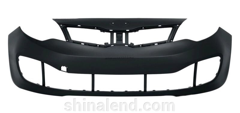 Передній бампер для Kia Rio III (тип США) 2011 - 2017, чорний колір для фарбування {%Osobennosti -bp%} (FPS Taiwan) від компанії ШінаЛенд - Оплата Частинами - фото 1