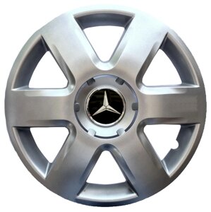 Ковпаки R15 Mercedes-Benz срібло - (SJS 337) - комплект ( 4 шт. )